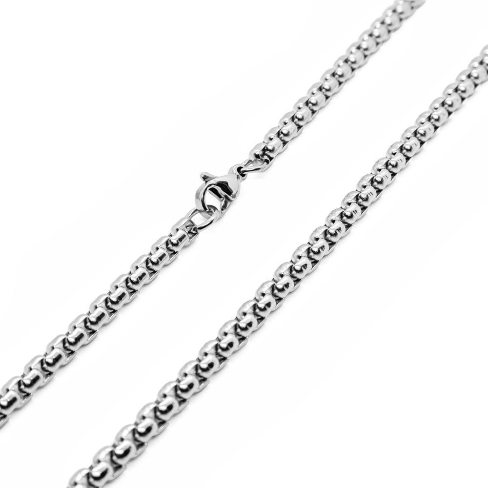 Αλυσίδα Λαιμού Box Ατσάλι Steel Box Chain Necklace