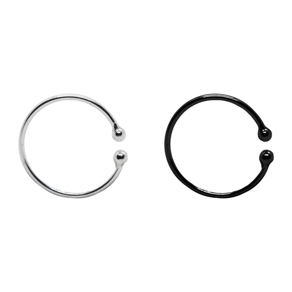 Fake silver nose ring hotsell