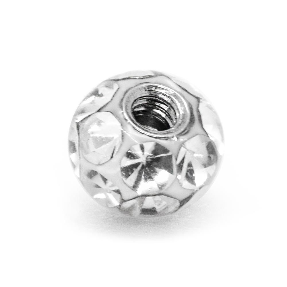 Βιδωτή Μπίλια Ατσάλι Ζιρκόν Steel Screw Ball Zircon