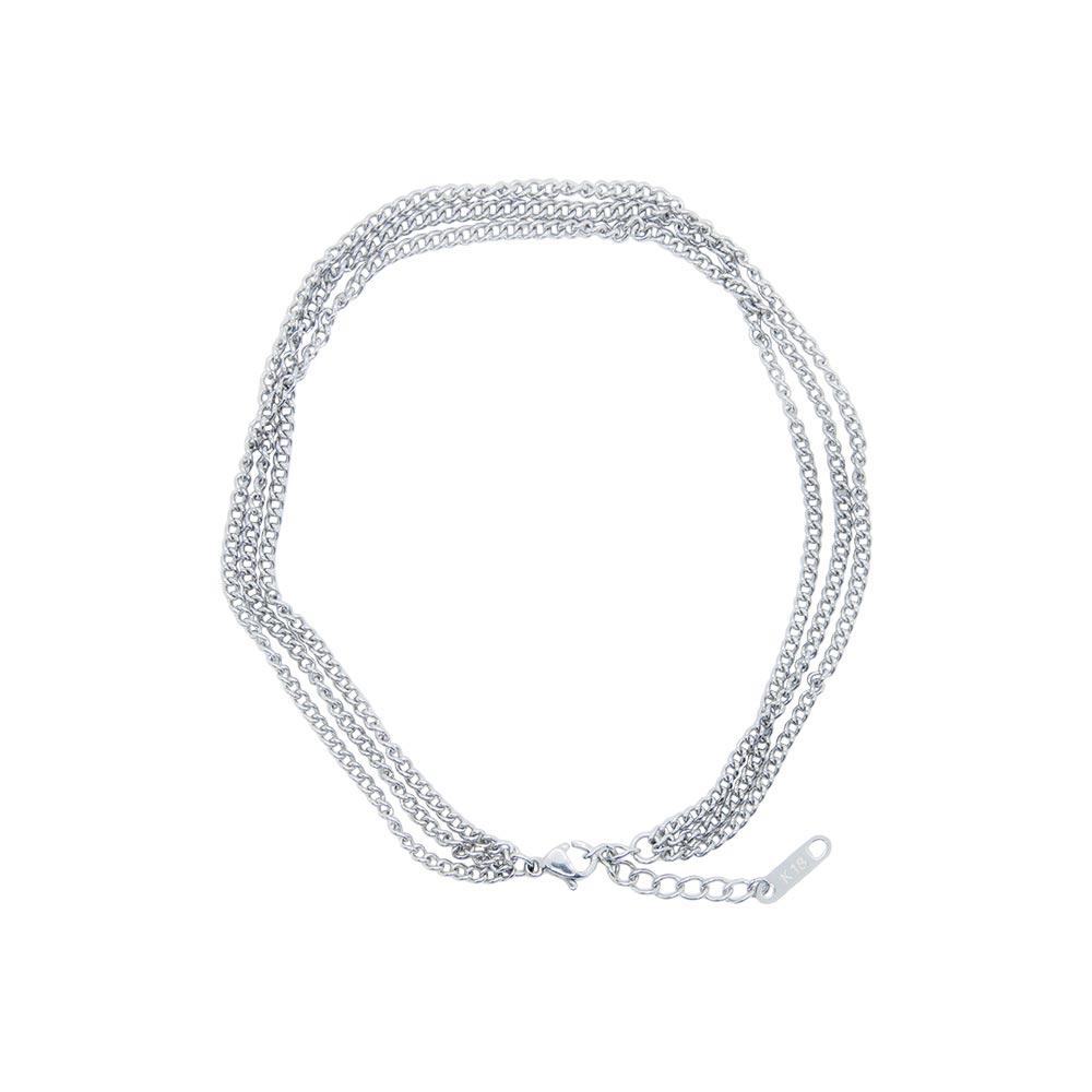 Τριπλή Αλυσίδα Ποδιού Ατσάλι Steel Triple Chain Anklet