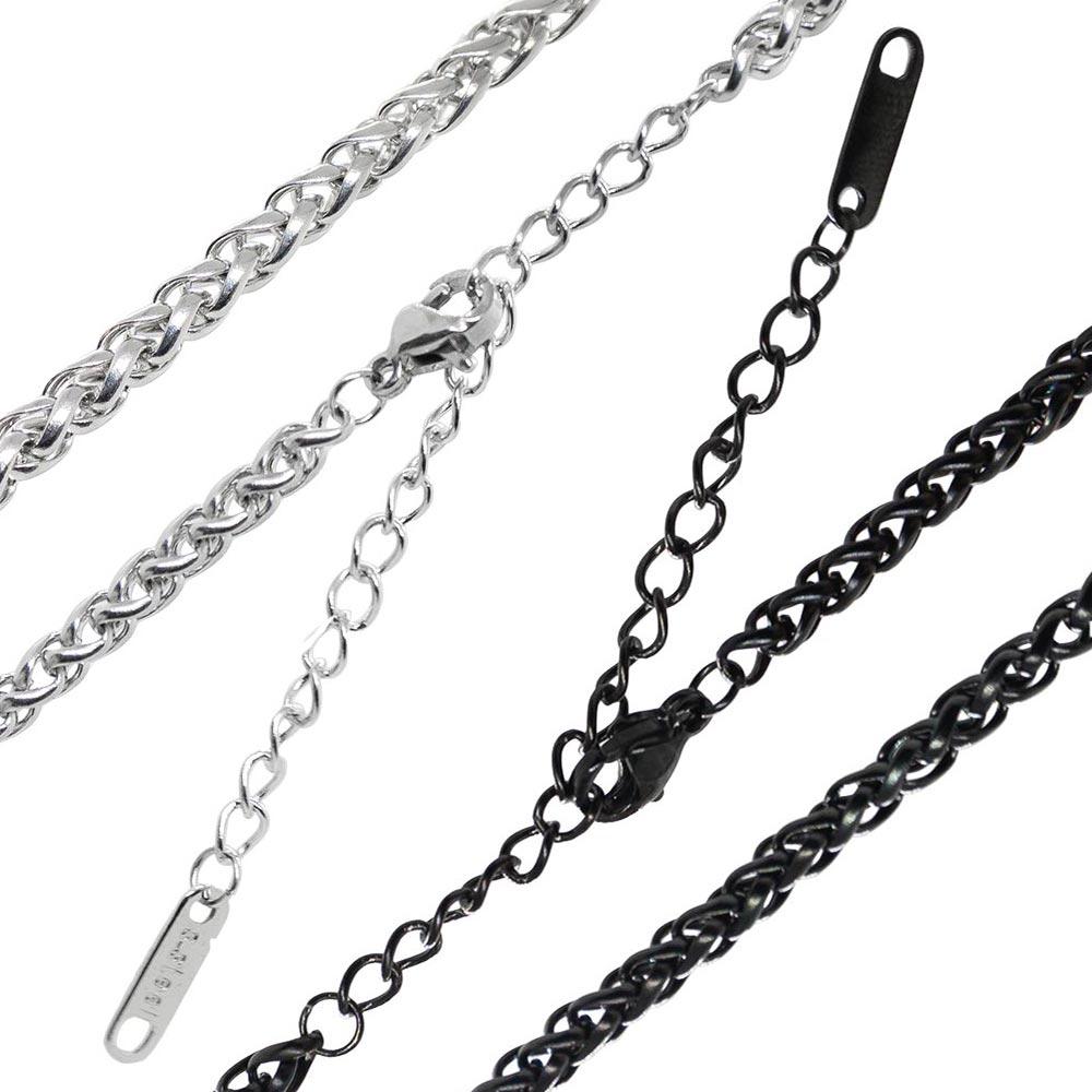 Αλυσίδα Λαιμού Wheat Ατσάλι Steel Wheat Neck Chain