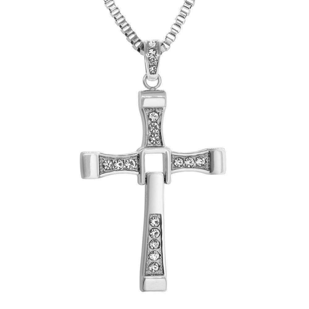 FAST and FURIOUS Dominic Toretto's S925 Sterling Sliver Jewelry Cross Pendant  Necklace Vin Diesel Free With Slivers Chain - AliExpress